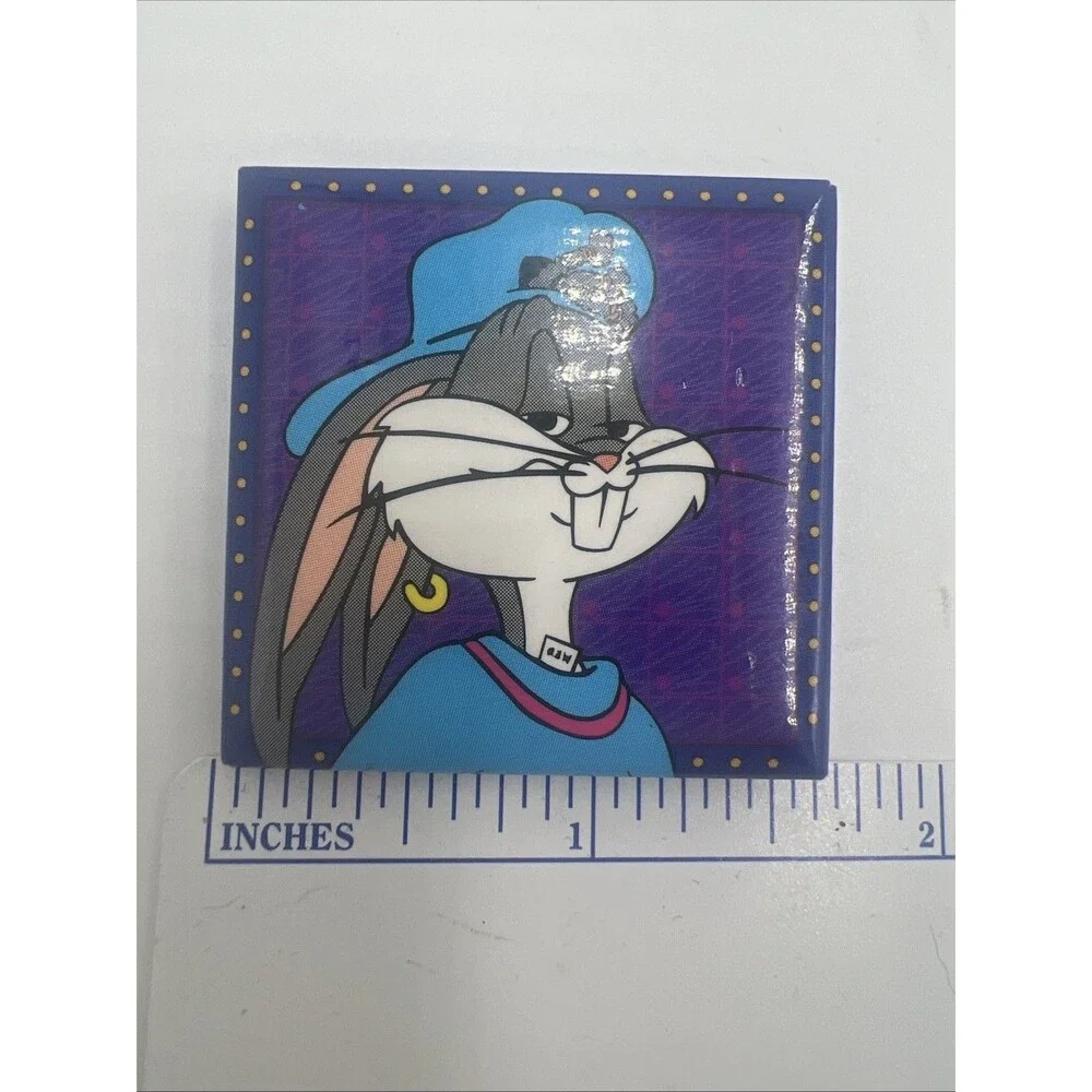 Vintage 1993 Looney Tunes Basketball Space Jam Pin Button Bugs Bunny Warner Bro